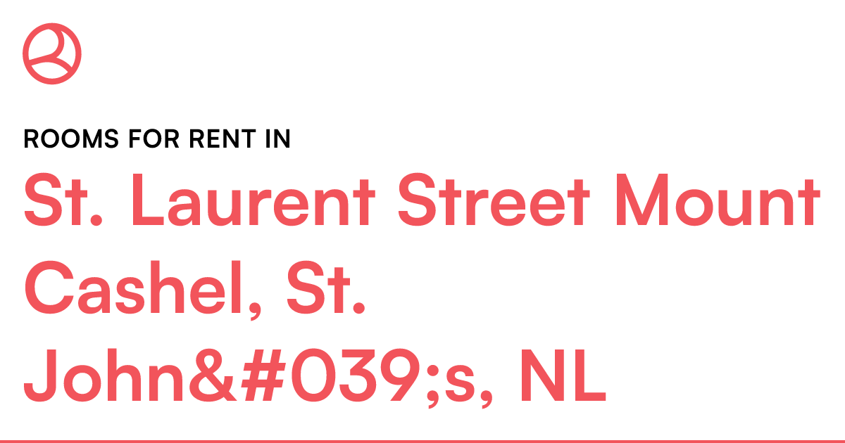 St. Laurent Street Mount Cashel, St. John's, NL R... Roomies.ca