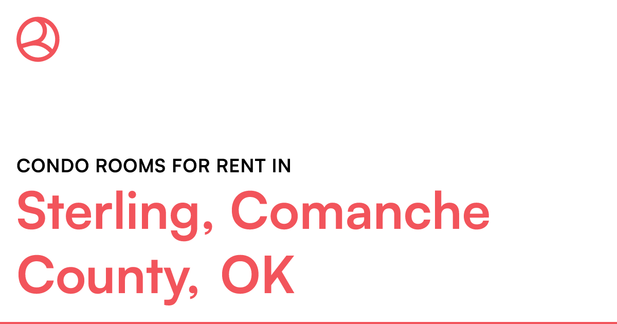 Sterling, Comanche County, OK Condo rooms for rent
