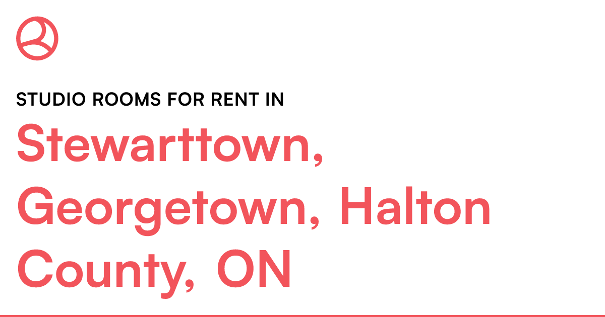 Stewarttown, Halton County, ON Studio room... Roomies.ca