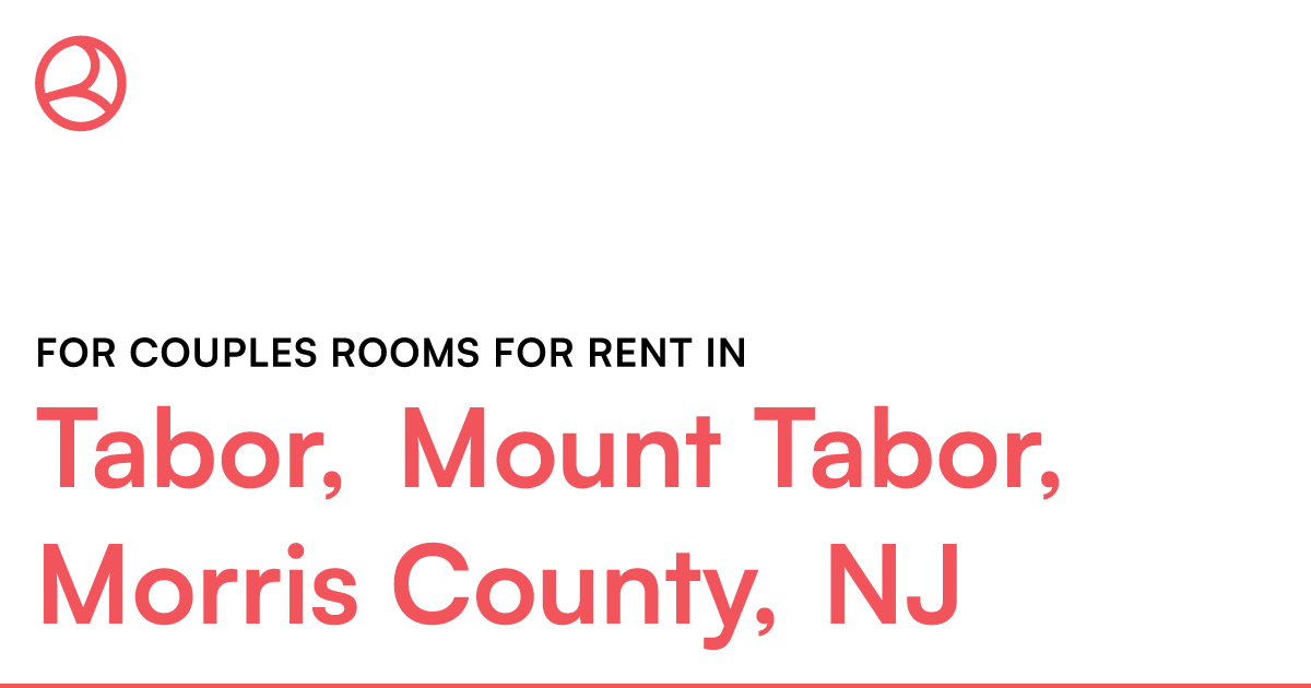 Tabor, Mount Tabor, Morris County, Nj For Couples Roo – Roomies.com