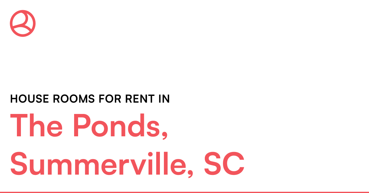 The Ponds, Summerville, SC House rooms for rent