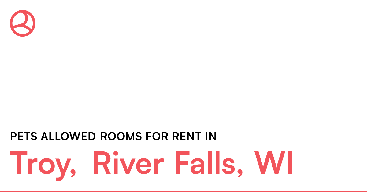 Troy, River Falls, WI Pets allowed rooms for rent