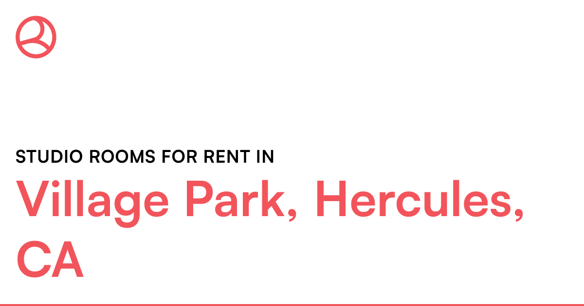 Village Park, Hercules, CA Studio rooms for rent