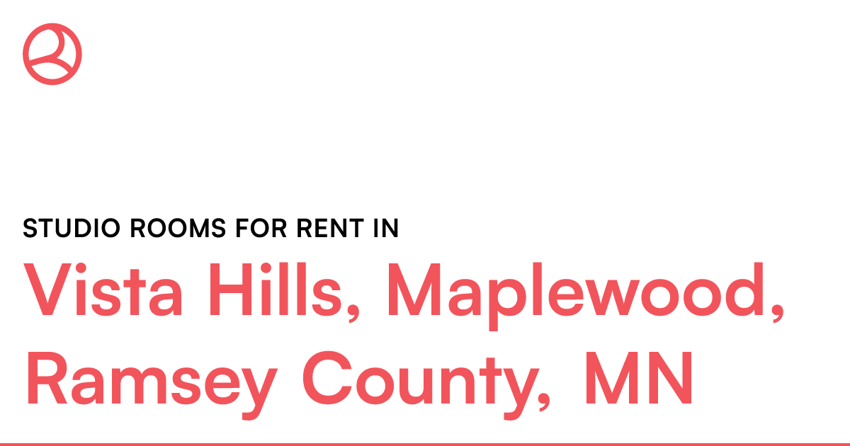 Vista Hills, Maplewood, Ramsey County, MN Studio room...