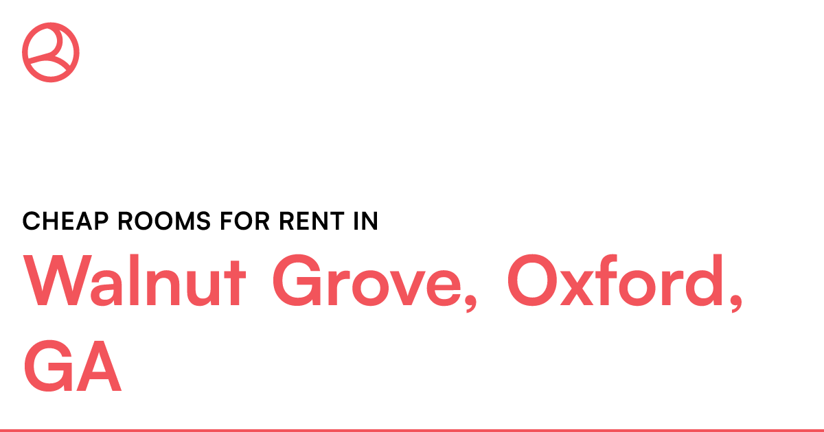 Walnut Grove, Oxford, GA Cheap rooms for rent