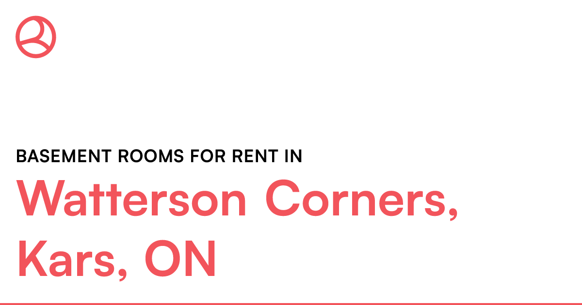 Watterson Corners, Kars, ON Basement rooms for rent Roomies.ca