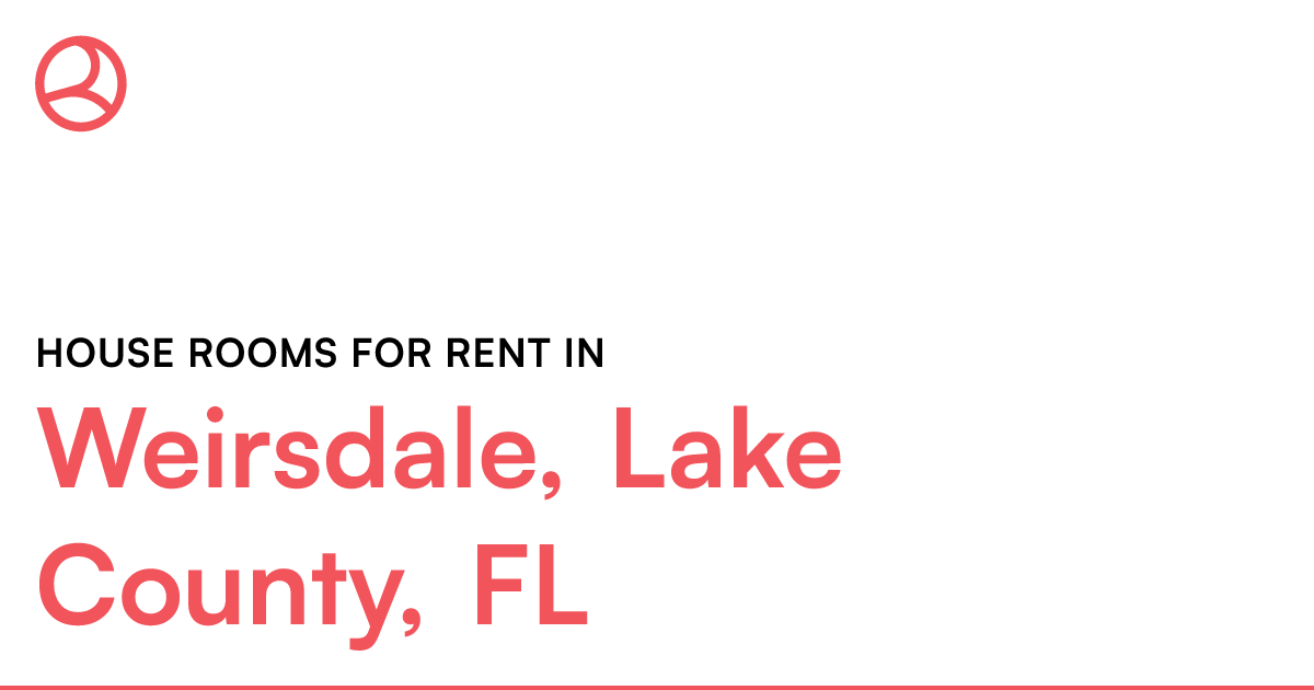Weirsdale, Lake County, FL House rooms for rent