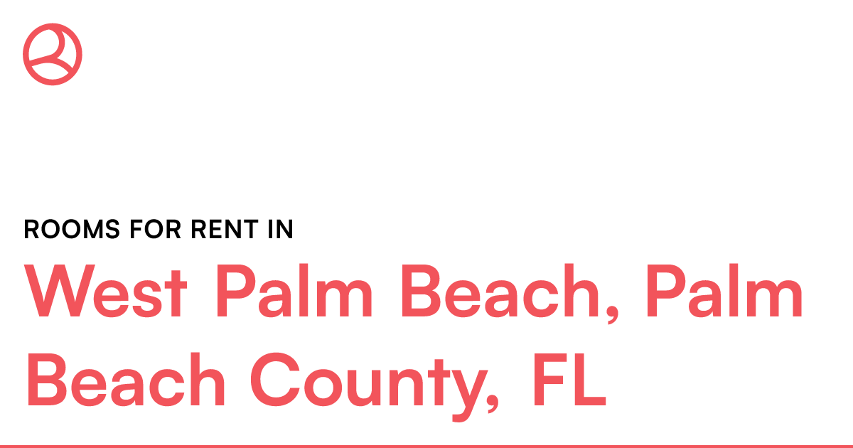 West Palm Beach, Palm Beach County, FL Rooms for Rent
