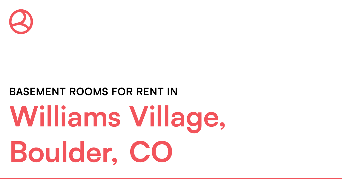 Williams Village, Boulder, CO Basement rooms for rent
