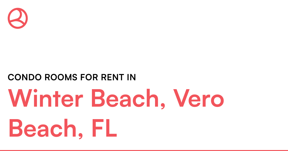 Winter Beach, Vero Beach, FL Condo rooms for rent